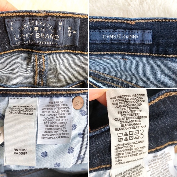 SOLD Lucky Brand | Dark Wash Charlie Skinny Jeans - Picture 7 of 8